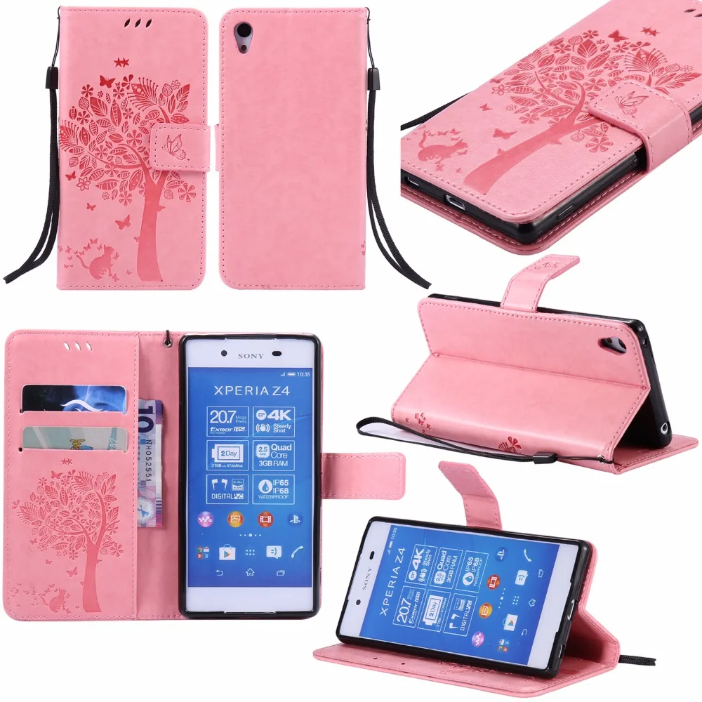 Чехол Кошелек ARYIKUM для Sony Xperia Z4 задняя крышка телефона Z3 Plus + E6553 E6533 двойная