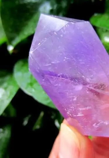 

BEST!!! 23g Natural Amethyst Purple Quartz Crystal Double Wand Points Healing