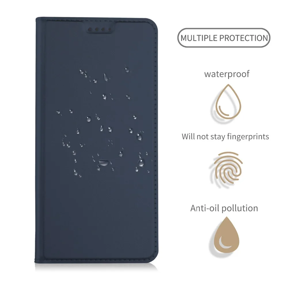 Флип чехол для Sony Xperia XZ2 XZ1 роскошный кожаный бумажник Compact Funda shell|Чехлы-портмоне| |