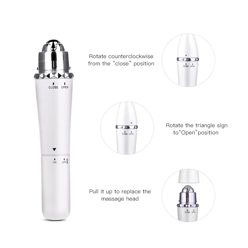 

3 in 1 Electric Vibration Body Massage Roller Lifting Face Relieve Fatigue 3D Eye Massager V Face Slimming Skin Care Beauty Tool