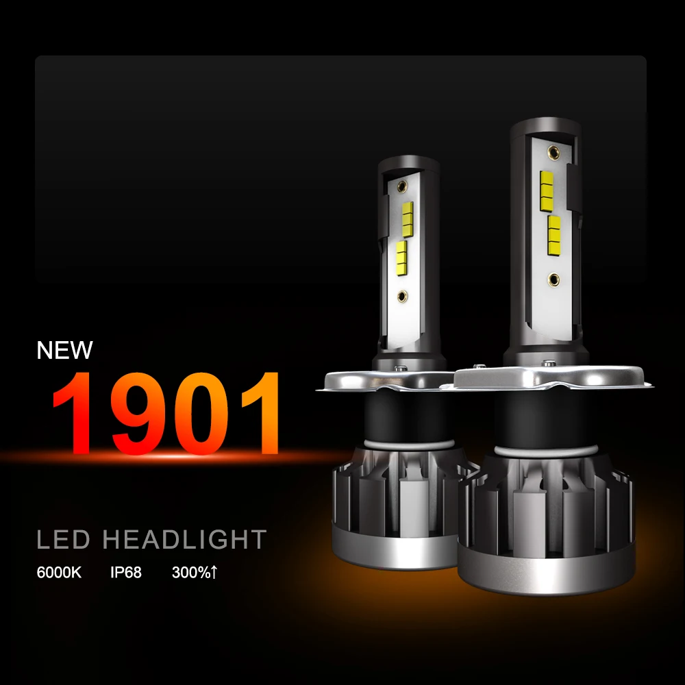 LSlight 12В 6000 К холодный белый Автомобильный светодиодный H1 H7 H8 H9 H11 9005 HB3 9006 HB4 H4