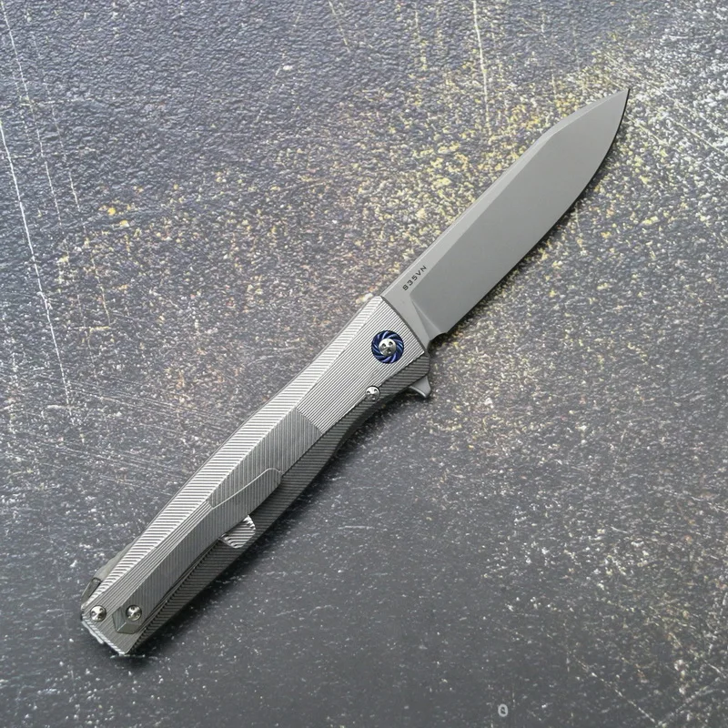 TIGEND P60 S35VN лезвие титановая ручка Флиппер Складной нож Открытый Отдых Охота Карманный фрукты Ножи EDC для выживания Инструменты