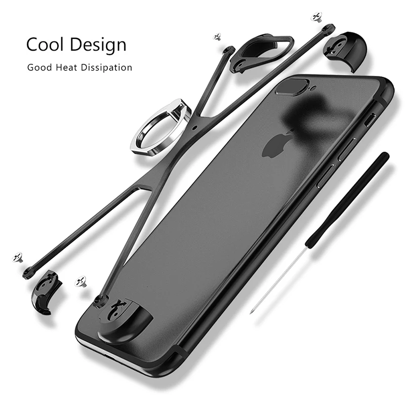 Роскошный металлический чехол X-образной формы для IPhone 7 7Plus персональный корпус