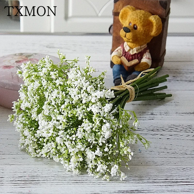 цветы искуственные künstliche blumen для декора 16 веток полный звезд искусственный