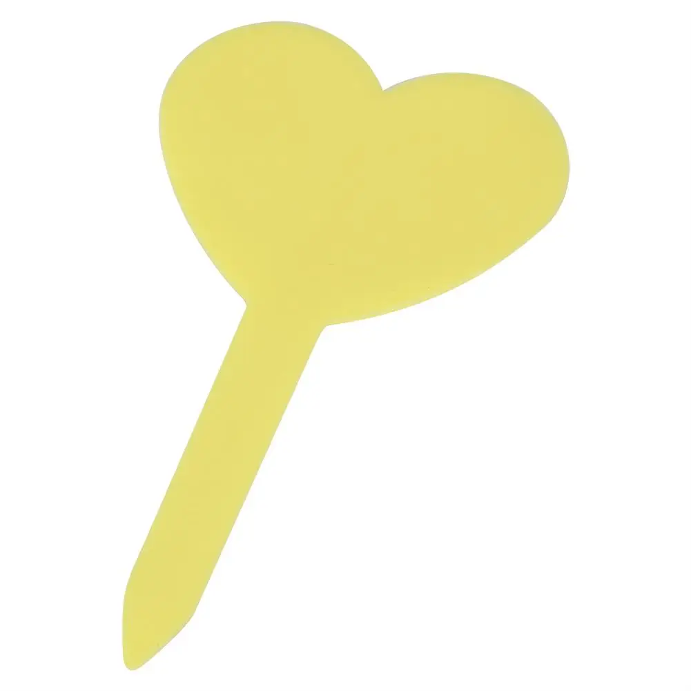 100 шт цвета наклейки для садоводства Heart-shape ярлыки для растений ПВХ материал водостойкий прочный