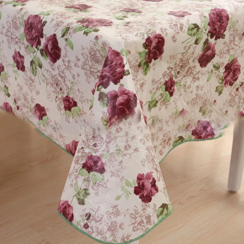 Многофункциональная Цветочная Водонепроницаемая скатерть с маслостойким