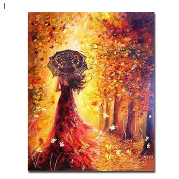 Framed Wall Pictures DIY Oil Painting By Numbers Art Acrylic Canvas Paintings Home Decor For Living Room