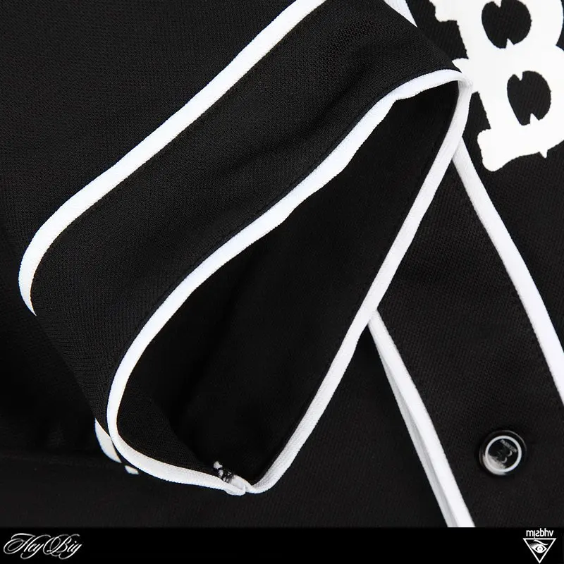 misbhv West Coast hip-hop summer new retro trend short-sleeved shirt male baseball uniform clothing | Женская одежда
