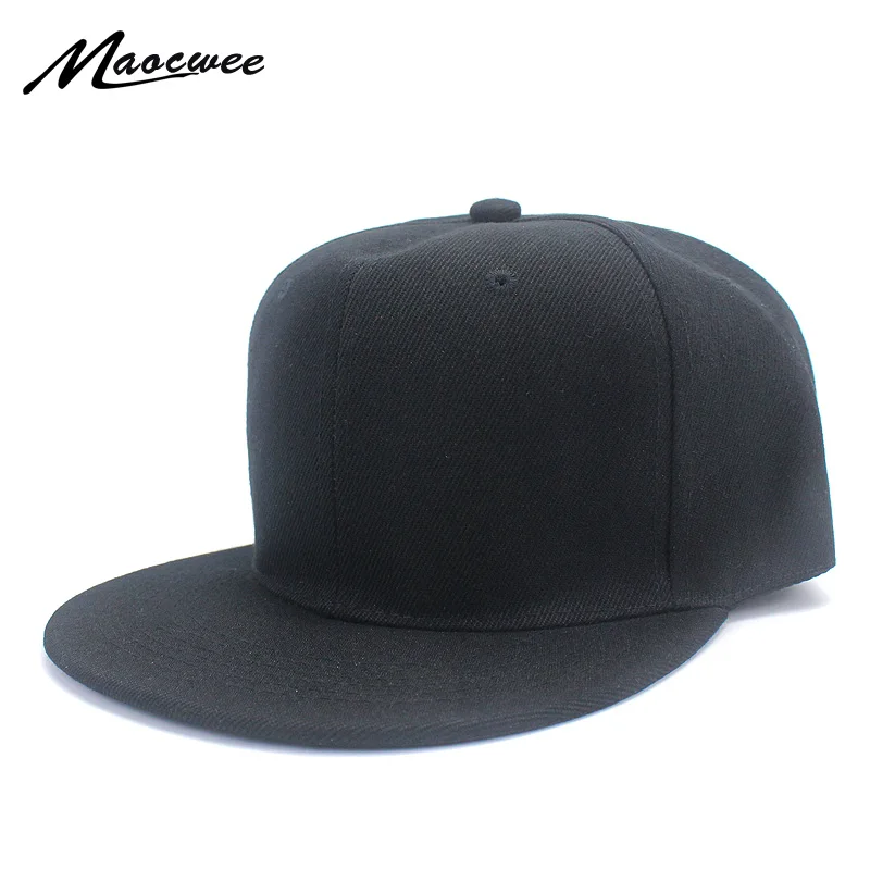 Кепка для бейсбола Черная кепка твердая цветная Snapback повседневная