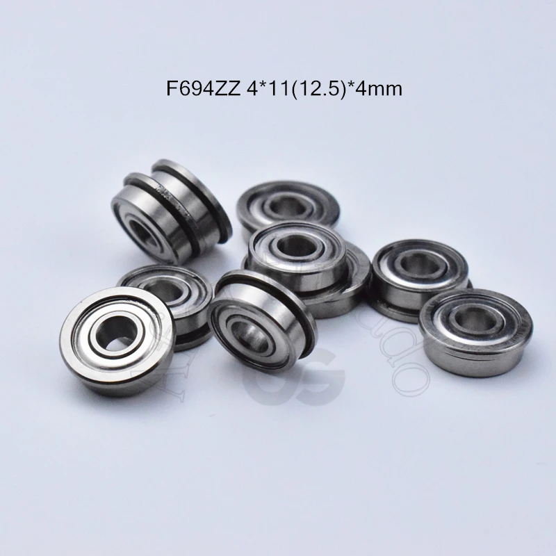 Фланцевый подшипник F694ZZ 4*11 (12 5) * 4 мм 10 шт. 694 дюйма металлический герметичный
