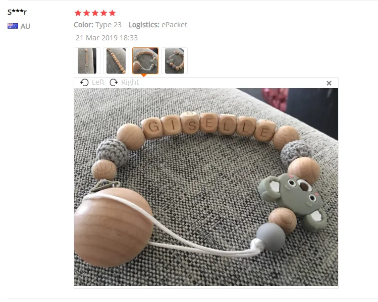 1 шт. пустышка Цепи Силиконовые коала Корона деревянные бусины Binky клип Индивидуальные Детские имя подарки DIY Baby бусина для соски-прорезывателя