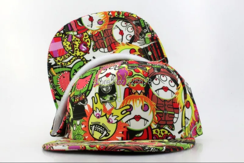 1pc/lot 2014 Hot Sale Set Unisex Cartoon BBOY Snapback Hip Hop Cap Baseball Skateboard Hat BQ8546 | Аксессуары для одежды