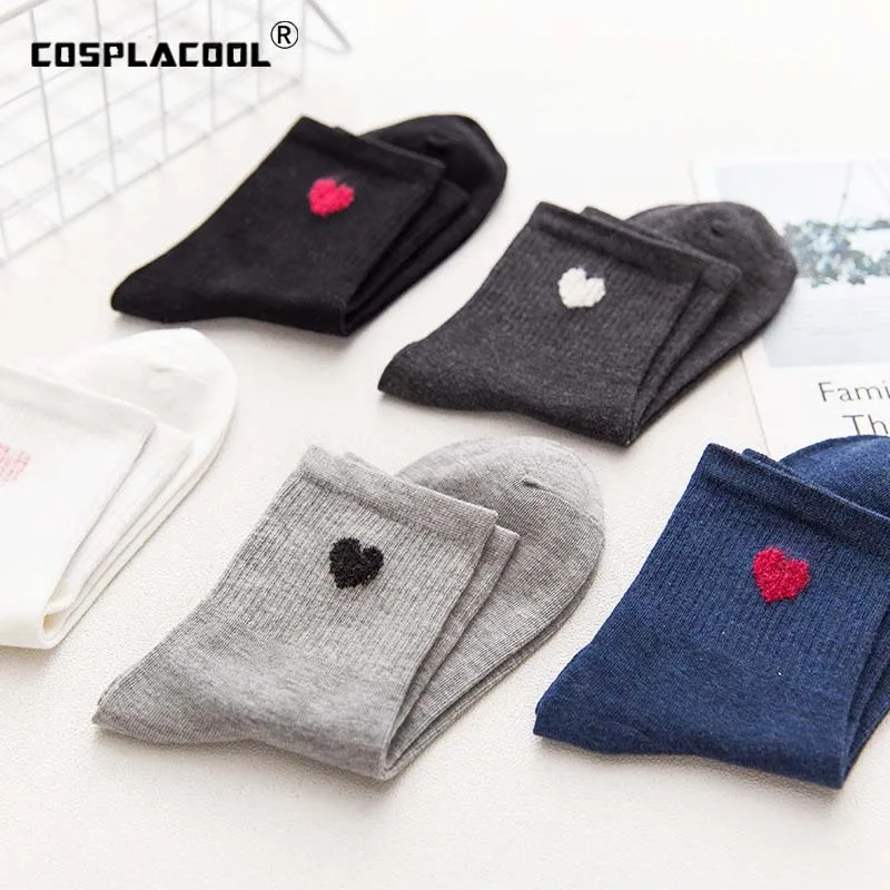 Носки [cospacool] с сердечком милые творческие в стиле Харадзюку женские модные