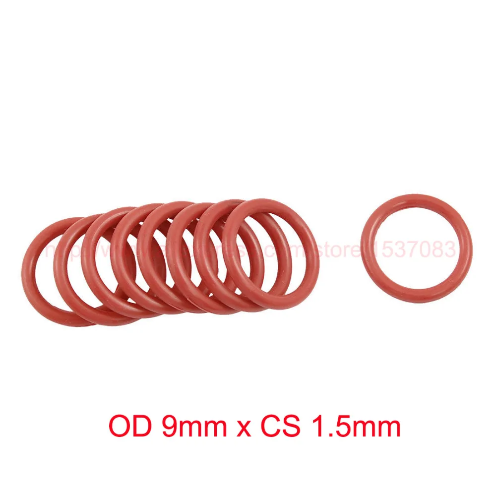 Уплотнительное кольцо из силиконовой резины OD 9 мм x CS 1 5 мм|rubber o ring|silicone rubber ringsilicone