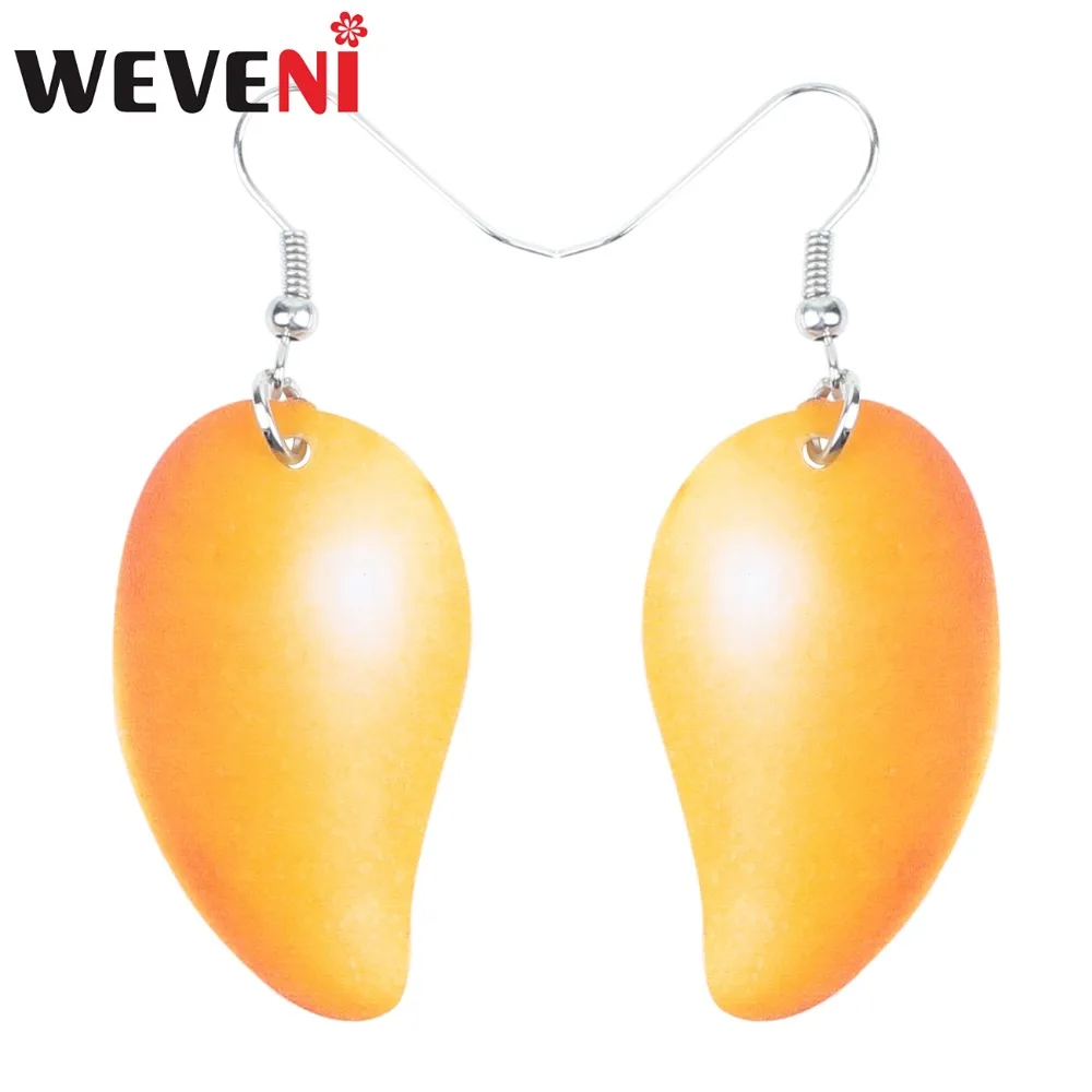Оригинальные серьги WEVENI с искусственным манго новые длинные висячие модные