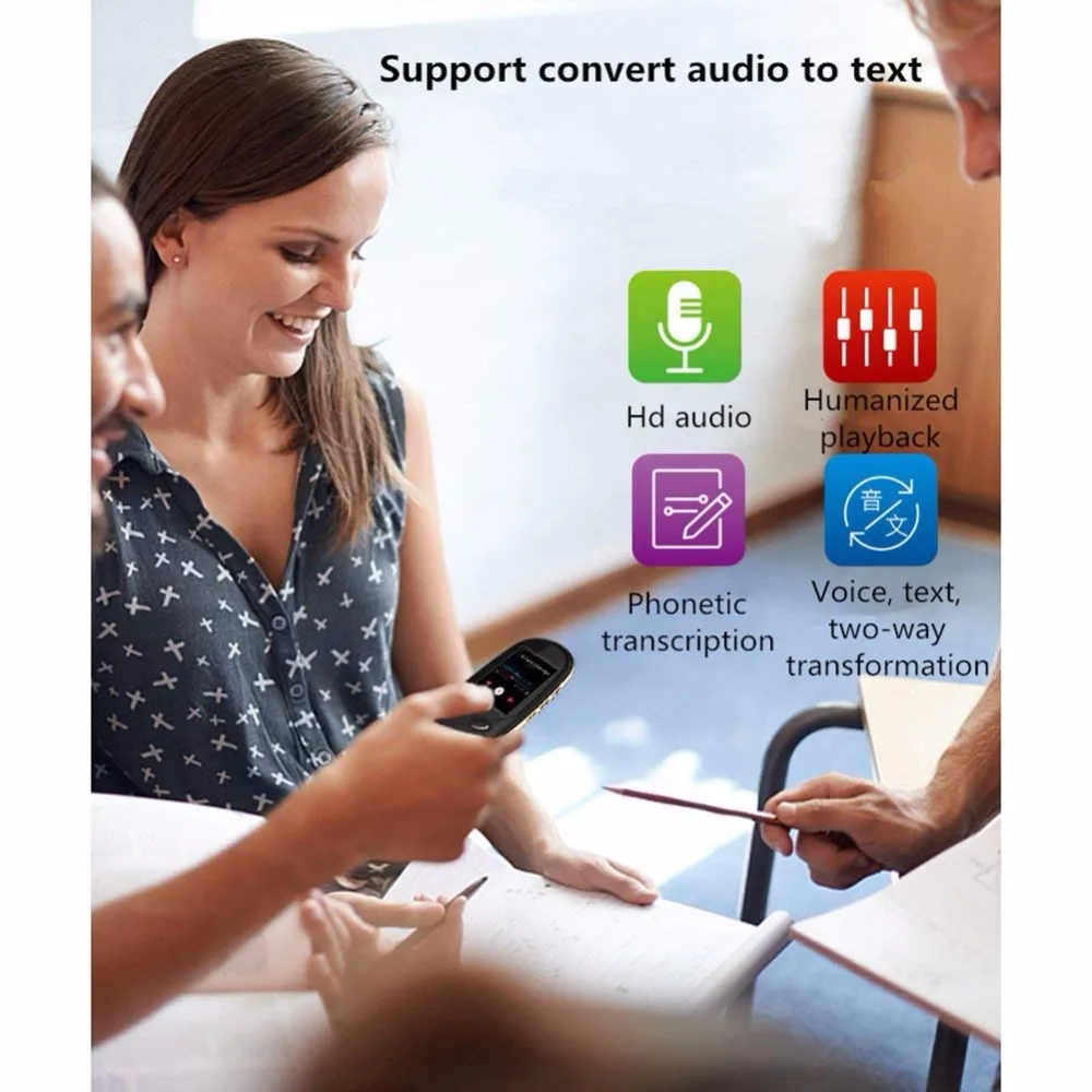 Language Translator Device 72 language s перевод в реальном времени Портативный мгновенный цифровой голос Handhold одновременный переводчик
