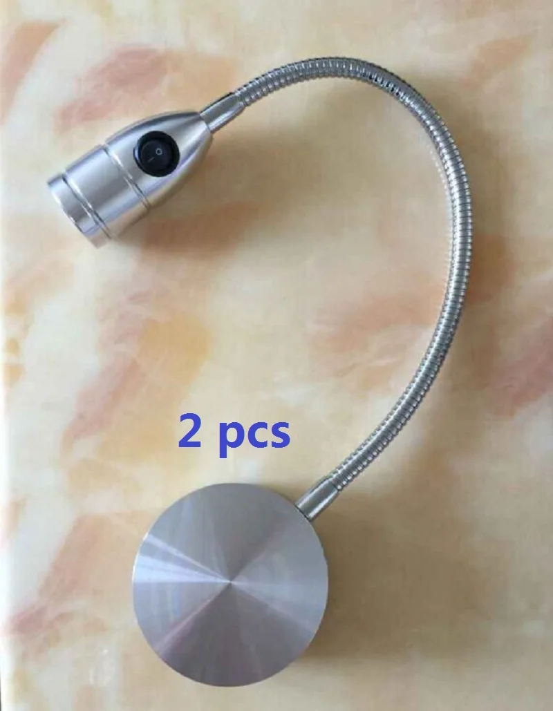 Светодиодный гибкий прожсветильник Тор с гусиной шеей 3 Вт для чтения