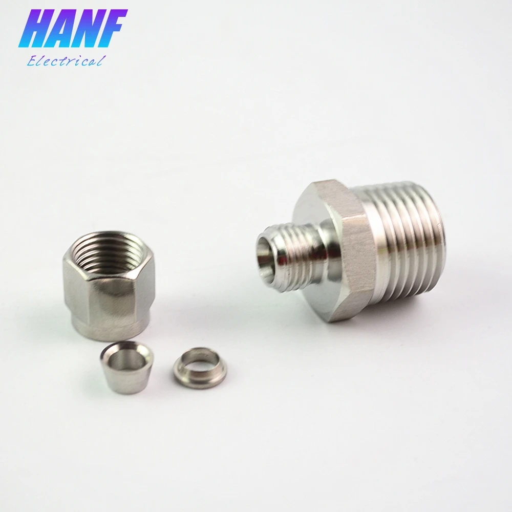 1 шт. SS304 трубные фитинги BSP 1/2 &quotнаружная резьба x 6 мм OD экстремальное прямое