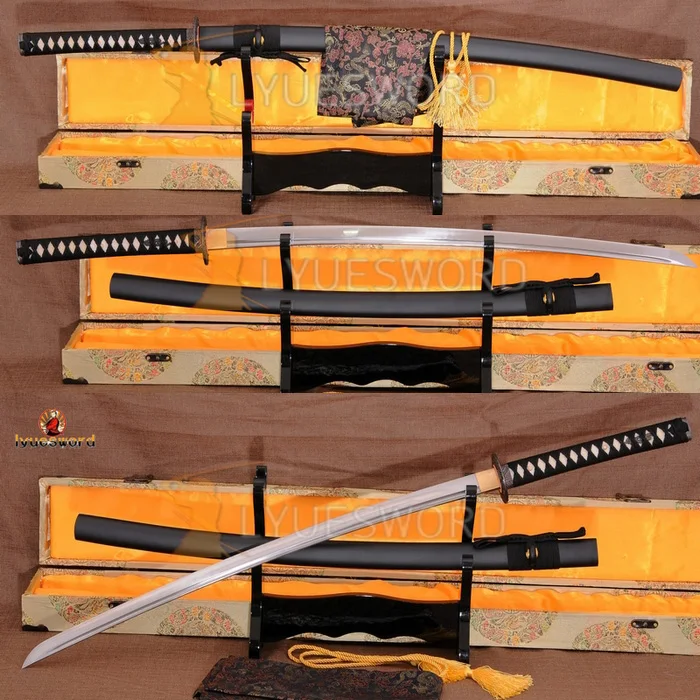 Японский меч ручной работы полностью Tang KATANA 1060 углеродистая сталь практичное