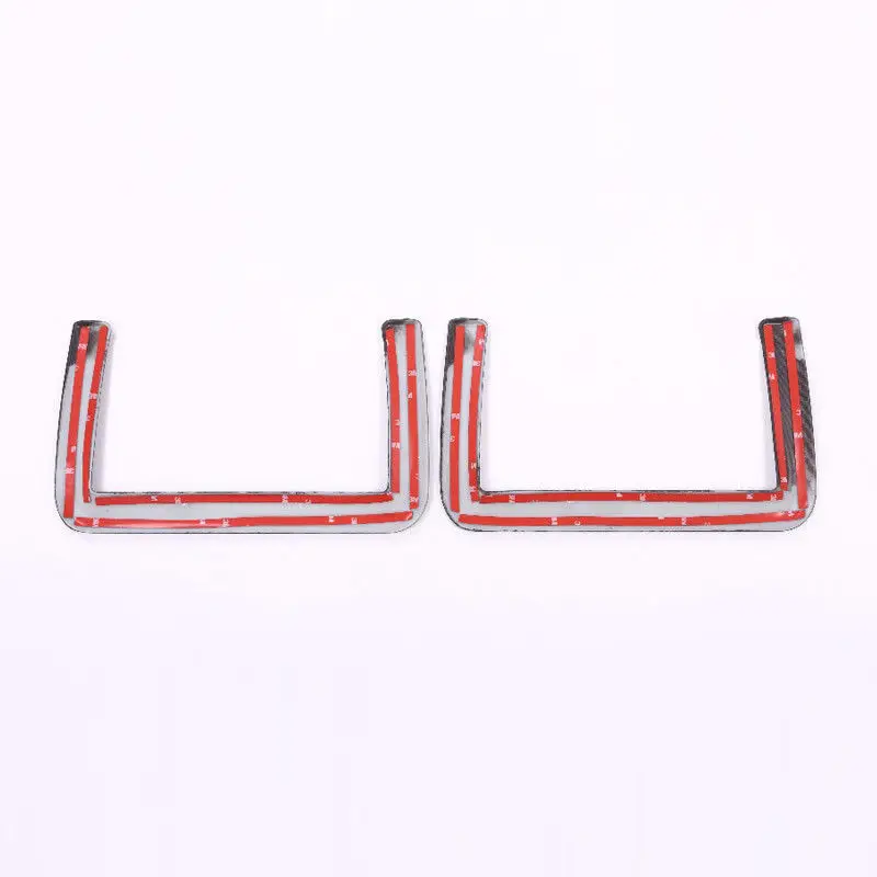 2 Pcs Carbon Fiber Style Rear Row Net Frame Trim For Landrover Range Rover Sport Evoque 2012-2017 Car Accessories | Автомобили и