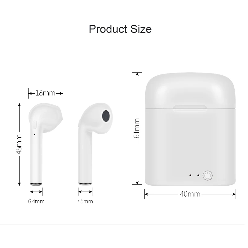 MN I7MINI в ухо гарнитуру стерео объемный беспроводные bluetooth наушники мини громкой