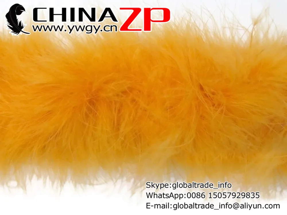 CHINAZP завод www.ywgy.cn 20 г/шт. 10 ярдов/партия окрашенный Золотой Марабу перо боа для
