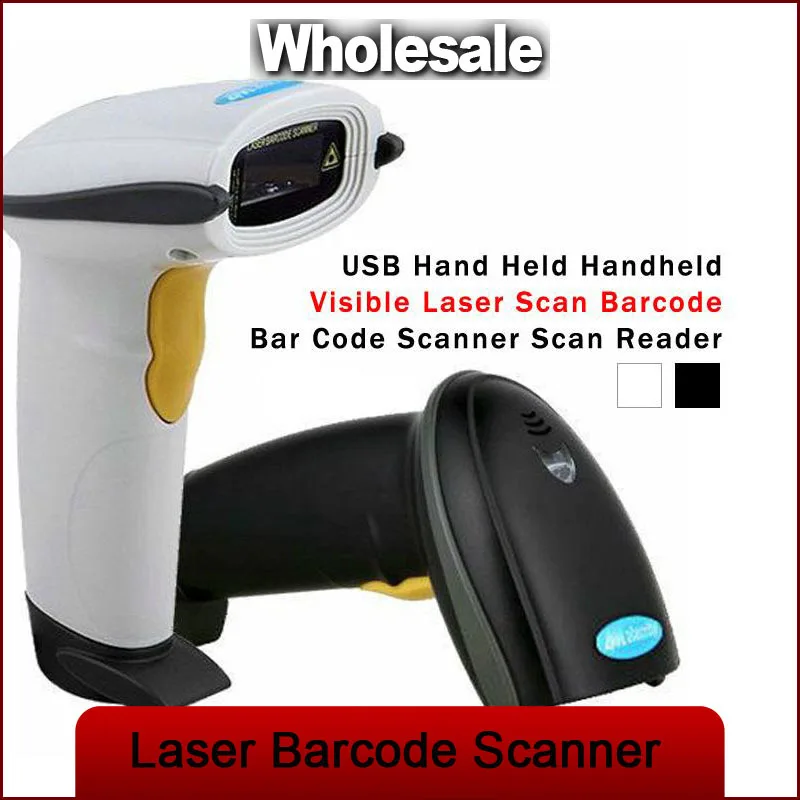 USB ручной видимый лазерный сканирования штрих кода Reader Черный | Компьютеры и офис