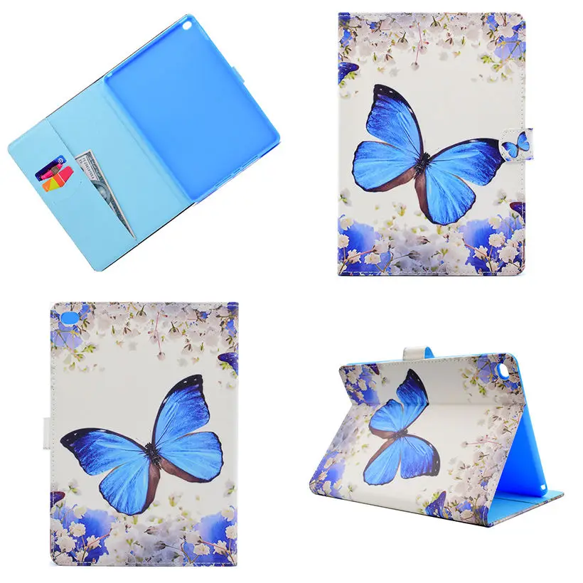 Модный силиконовый чехол-книжка из искусственной кожи с животными для iPad Air 2