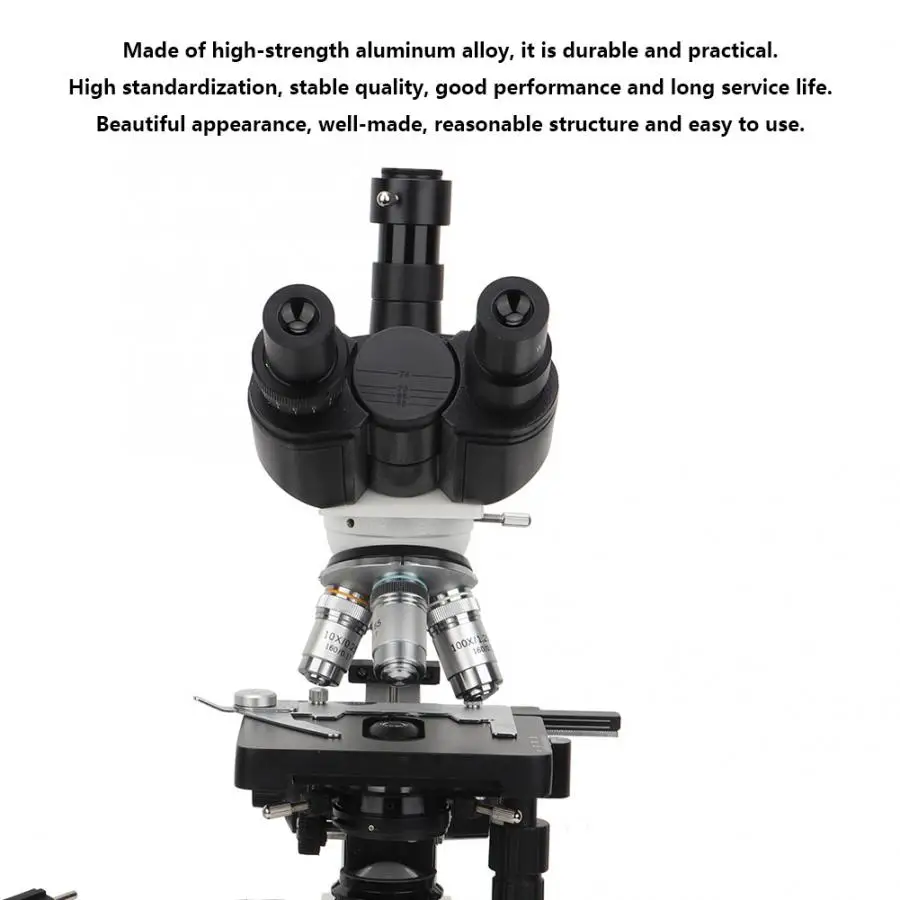 Тринокулярный микроскоп составной монокулярный 40X 1600X Brightfield двухслойный