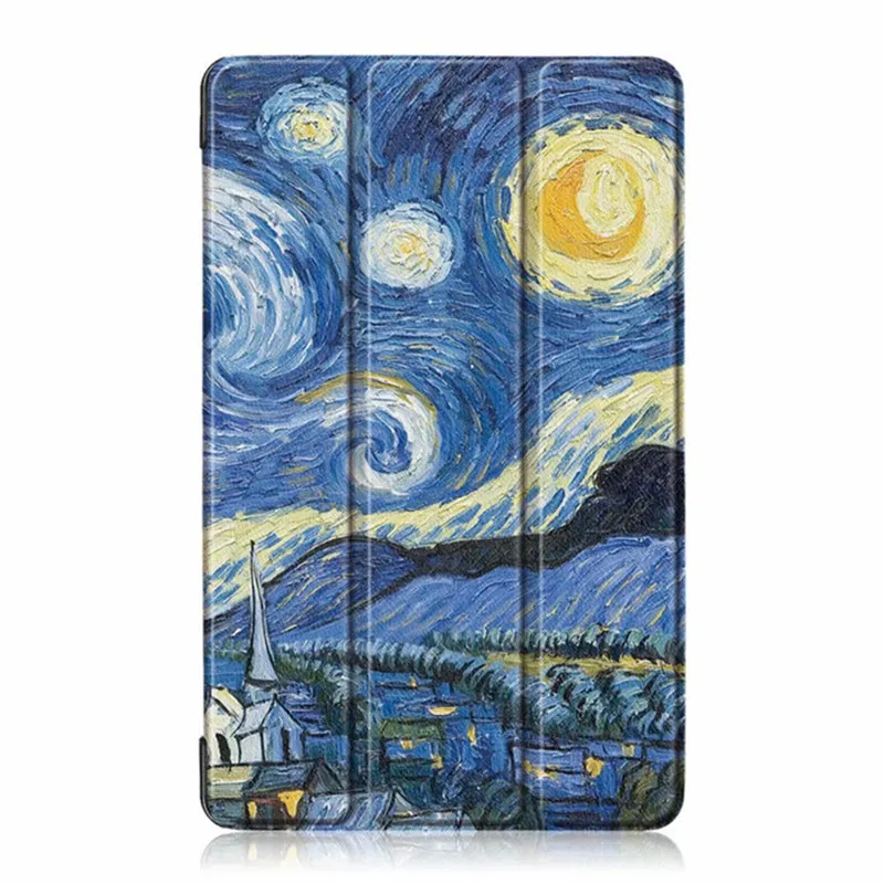 Тонкий чехол для планшетов Huawei MediaPad T5 8 дюймов модный окрашенный из искусственной