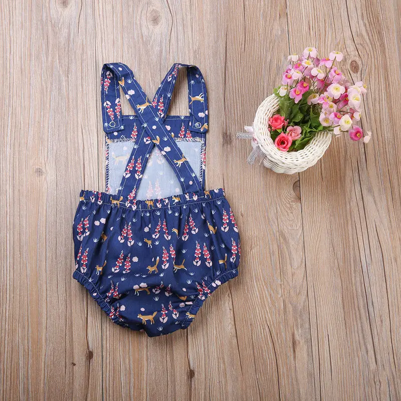 Милая летняя одежда для новорожденных девочек с животными милая верхняя боди без
