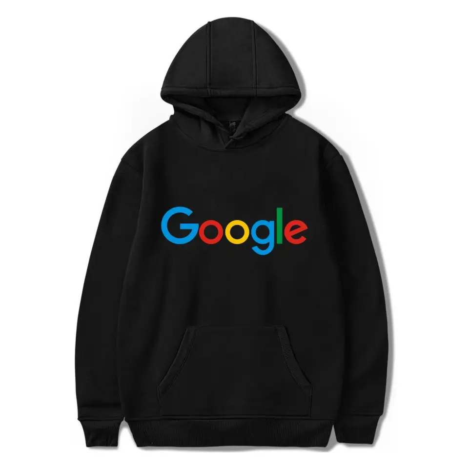 Толстовка с капюшоном и принтом логотипа google Microsoft модная крутая Свободная