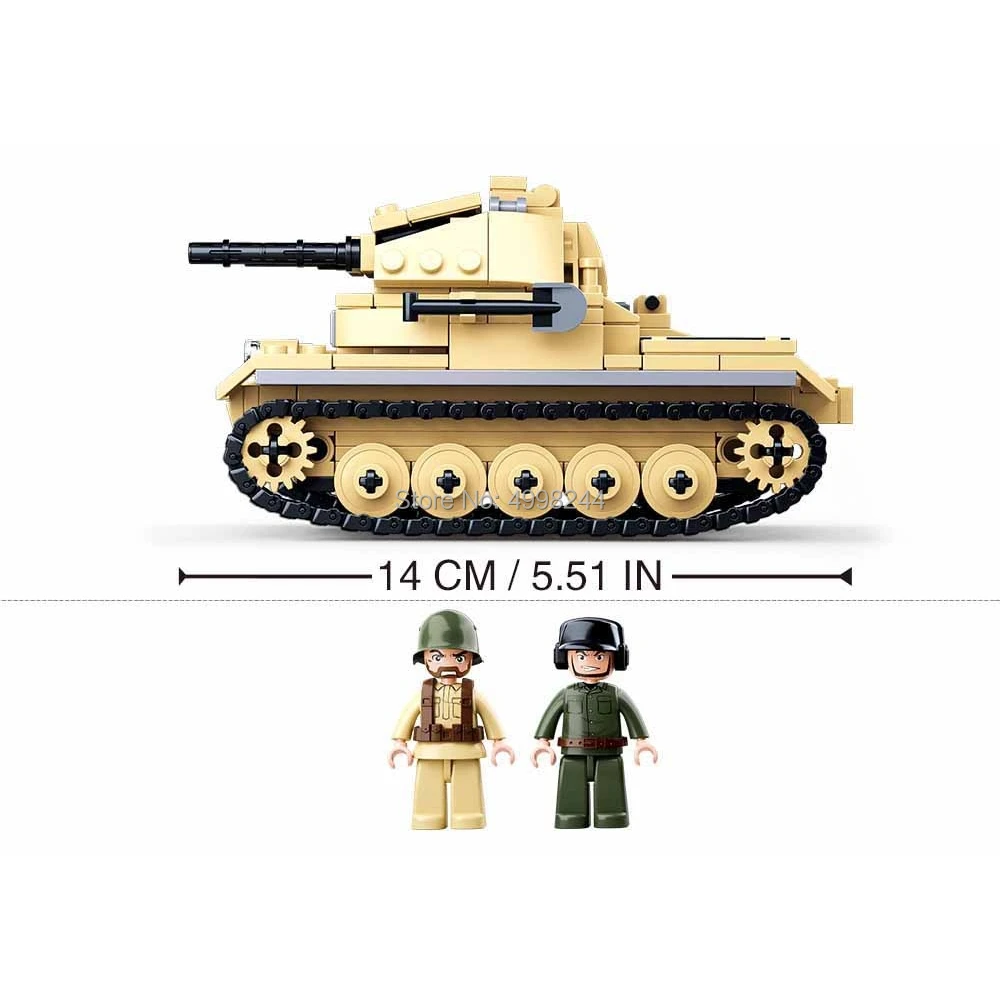 Sluban 356 шт военные мировые войны 2 ww2 panzer Танк строительные блоки игрушка|Блочные