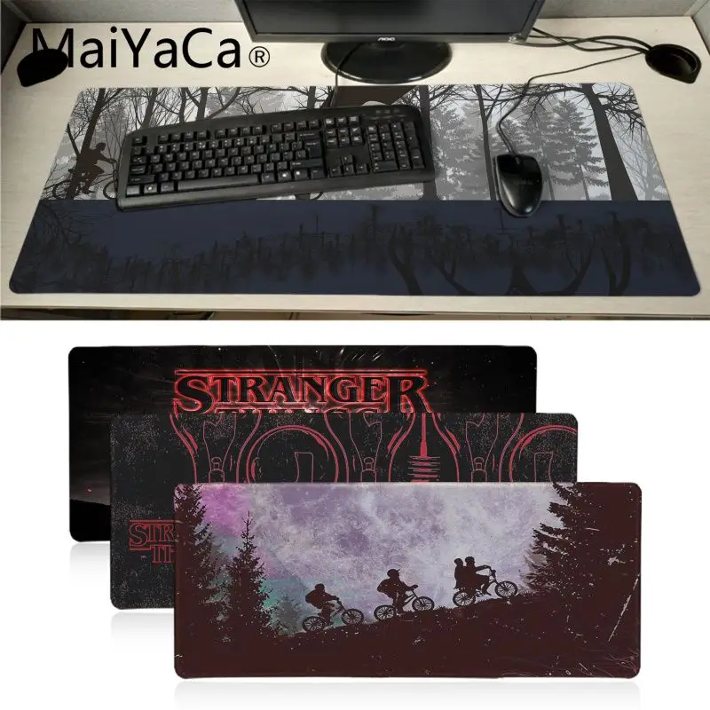 Maiyaca уникальный настольный коврик очень странные дела игровой для мыши большой