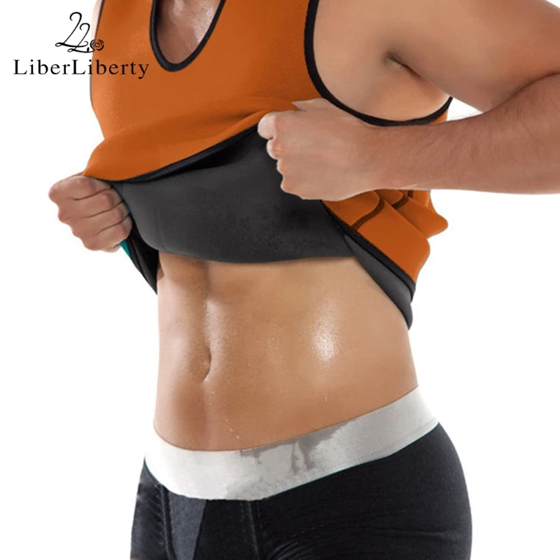 Мужской спортивный неопреновый жилет для похудения с молнией|corsets for waist training|shaper