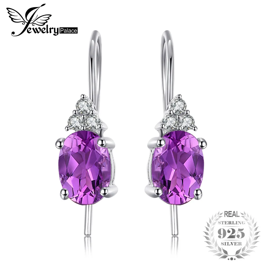 Jewelrypalace 100% стерлингового серебра 925 2.2ct Овальный создания Александрит сапфир