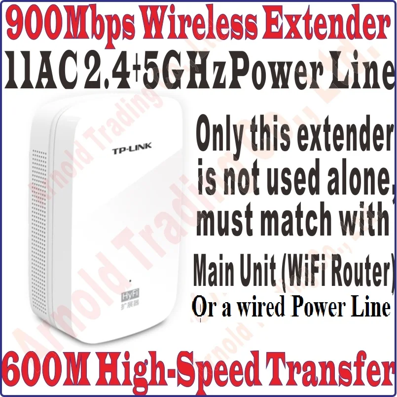 Универсальный Wi Fi удлинитель TPLink 900 Мбит/с 2 4 ГГц 400 м 5 433 м|wifi repeater router|wifi card routerwifi