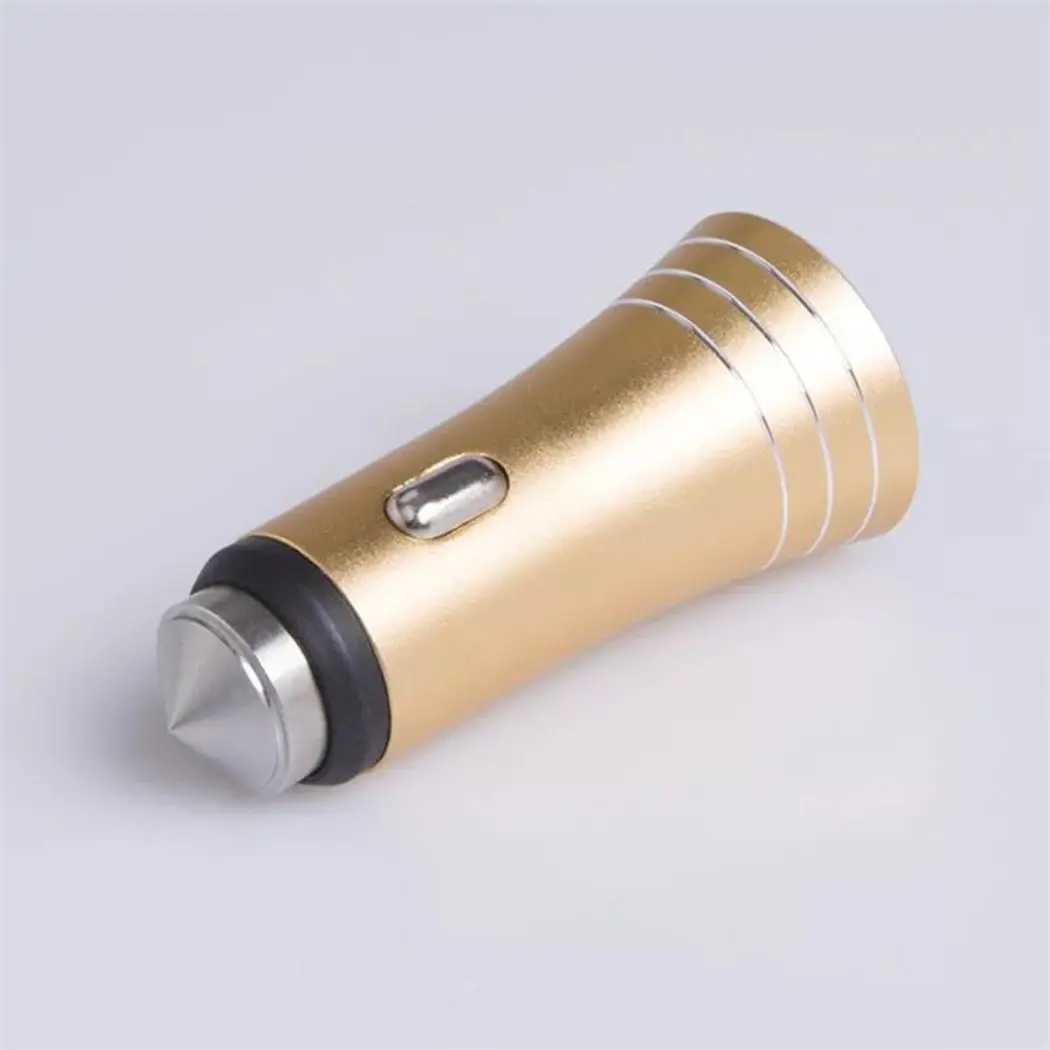 Высокоскоростное автомобильное зарядное устройство USB с защитным молотком 2100mA