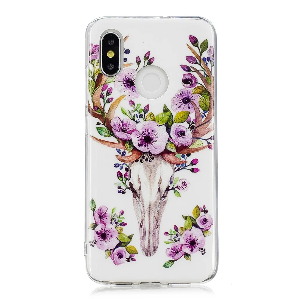 Для Сяо mi красный S2 8 Примечание 7 Pro 6 случаях мягкий Lu nous glow рисунком ТПУ