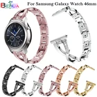 Сменный ремешок для часов Samsung Galaxy watch 46 мм 22 мм SM-R800 Ремешки для наручных часов со стразами