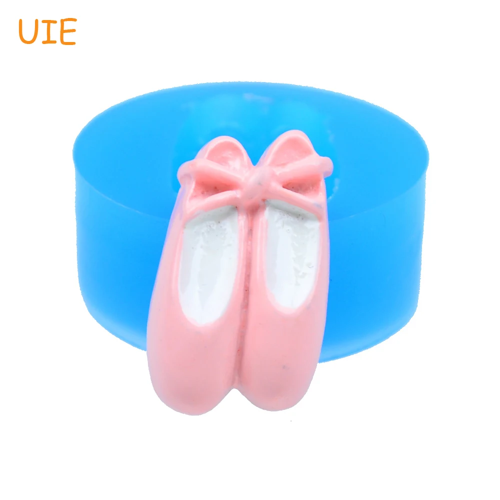 

FYL238U 22.4mm Ballet Shoes Silicone Mold for Fondant Craft, Cake Decorating Tools, Chocolate, DIY Handmade, Resin, Cookie Soap
