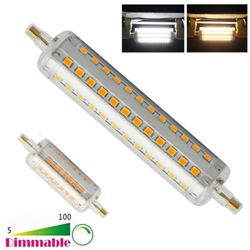 Диммируемая Светодиодная лампа R7S J78 J118 SMD 2835 сменная галогенная безопасная для