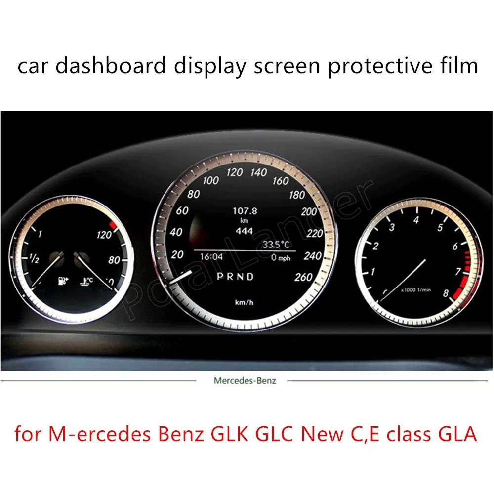 Для M ercedes B enz GLK GLC новая C E класс GLA защитная пленка на приборную панель автомобиля