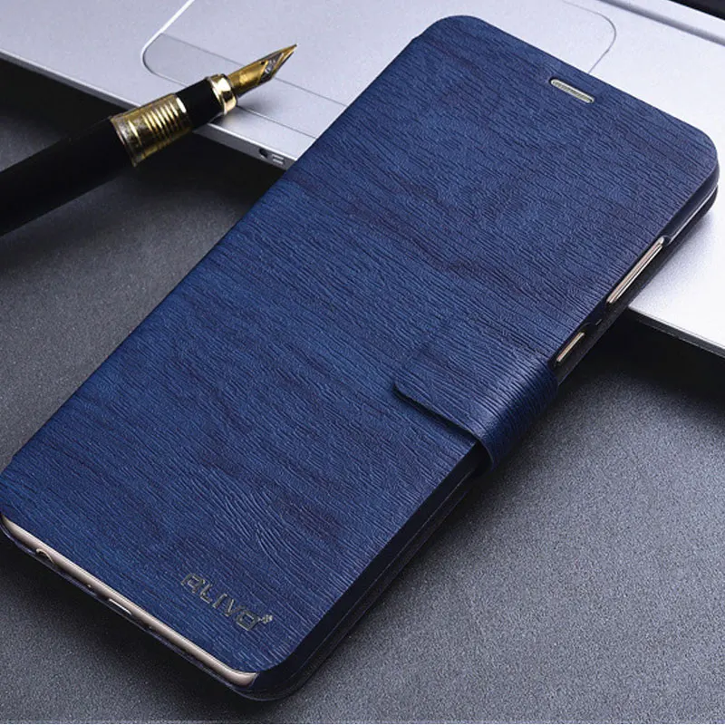 Coque 5,9" для Huawei Honor 7 X чехол с откидной крышкой из искусственной кожи чехол Роскошный кошелек Книжная полка для Huawei Honor 7X7 X X7 Капа Honor7X 64 ГБ - Цвет: Deep blue