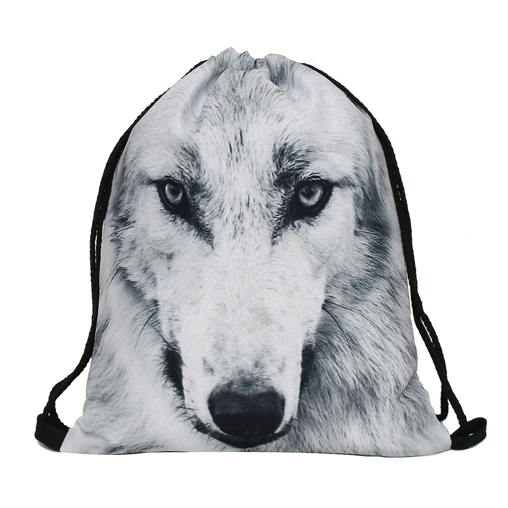 Deanfun рюкзак 3d принтом животного путешествия softback человек wonmen mochila feminina harajuku шнурок сумка унисекс рюкзаки