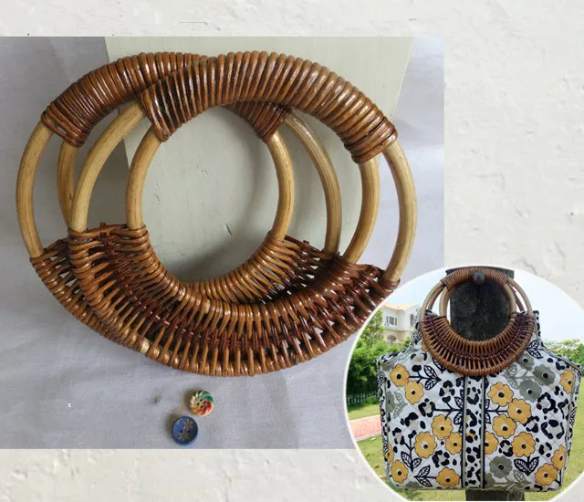 Круглая ручная сумка из ротанга 2016 сделай сам вешалка деревянный бамбуковый
