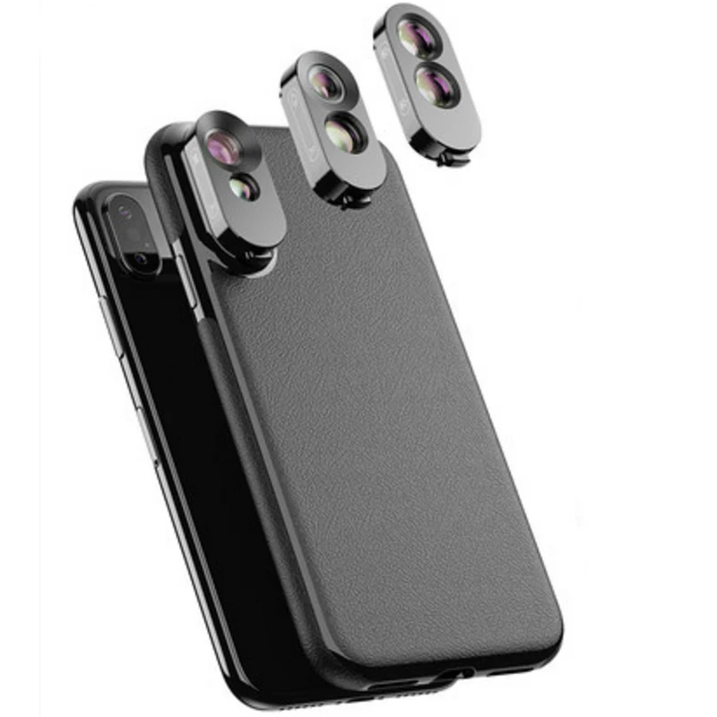 3 в 1 комплект для объектива телефона с двойной камерой iPhone X XS защитным чехлом