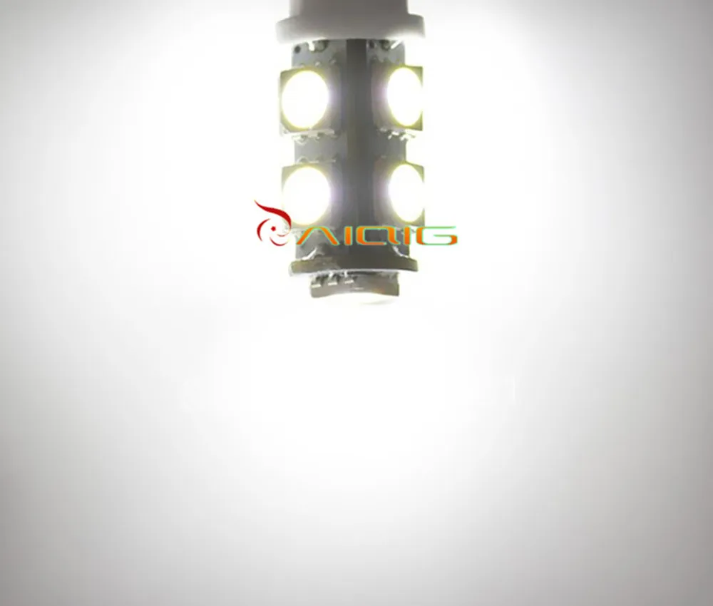Светодиодная лампа T10 9 SMD 5050 с белым клином 194 W5W для приборной панели 501