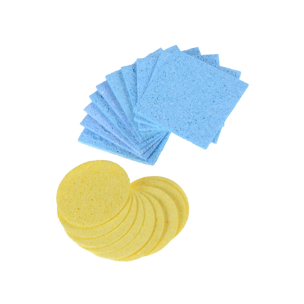

10pcs High Temperature Welding Sponge Soldering Iron Sponge Electric Welding Cleaner Cleaning Pads Cleaning Sponge
