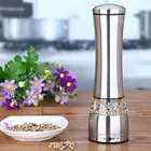 Мельница из нержавеющей стали для соли и перца, ручная Регулируемая мельница для специй, для кухни, барбекю, пикника